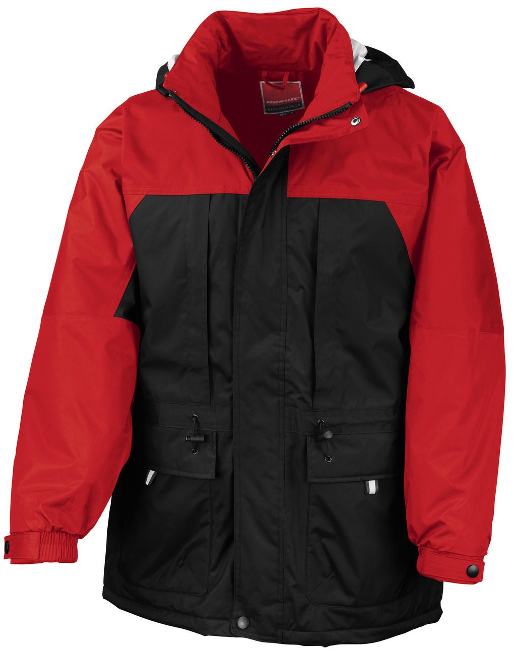 Μπουφάν Winter Result R065X Black/Red