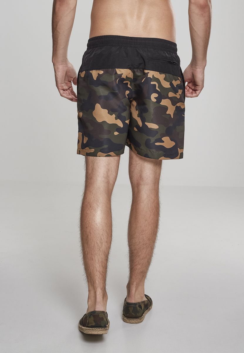 Μαγιό Σορτς Tb1026 Urban Classics Black Wood Camo Blk Woodcamo ανδρικά Simple Wear