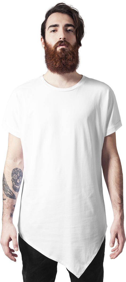 Ανδρικό T-Shirt μακρύ ασύμμετρο Urban Classics TB1227 White