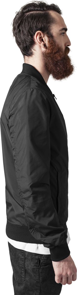 Ανδρικό Μπουφάν Bomber Tb1258 Urban Classics Black ανδρικά Simple Wear