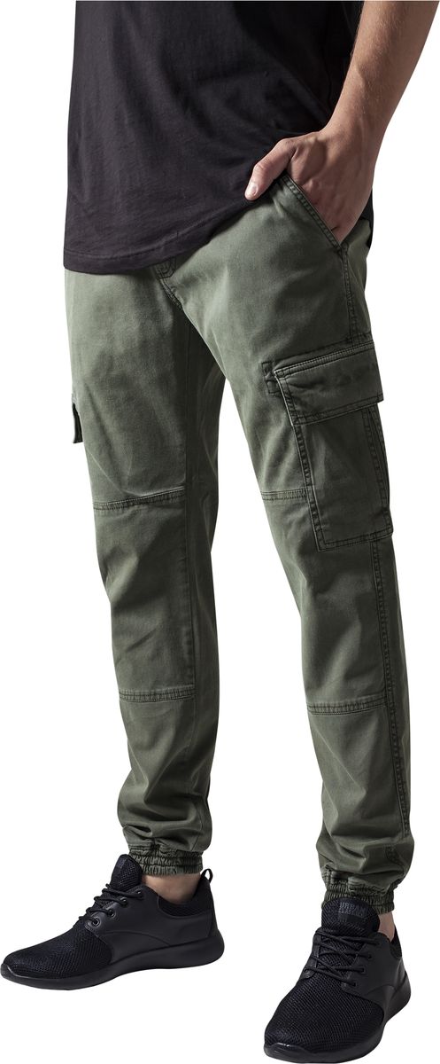Ανδρικό Παντελόνι Washed Cargo Twill TB1435 Urban Classics Olive