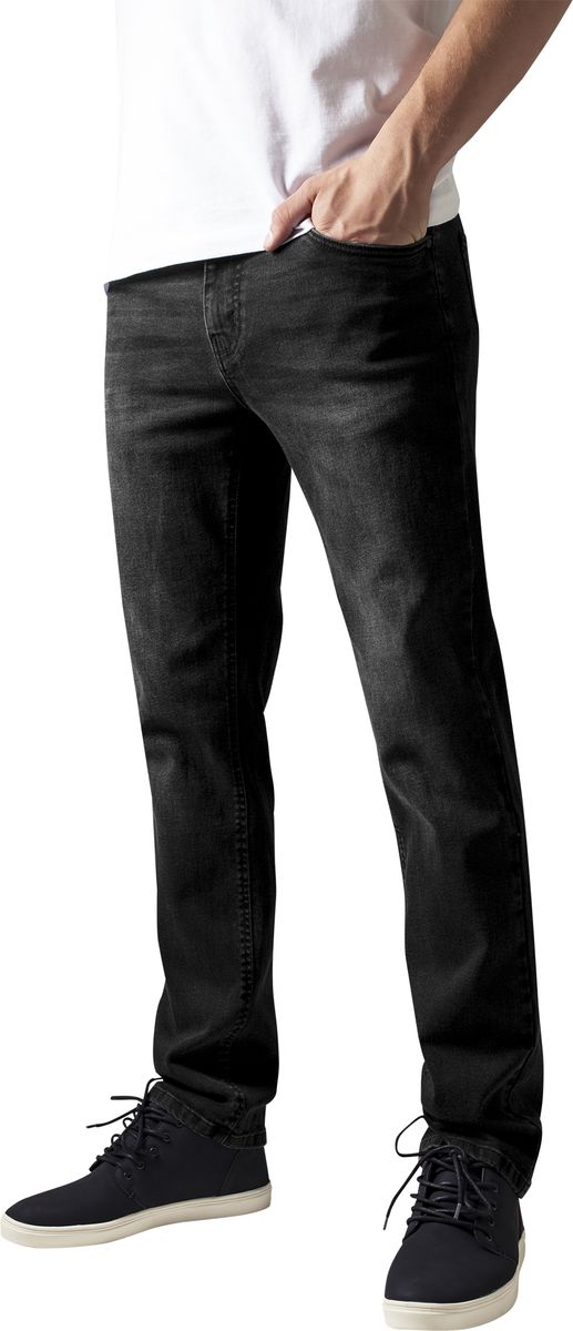 Ανδρικό Παντελόνι Stretch Denim TB1437-00709 Urban Classics black washed