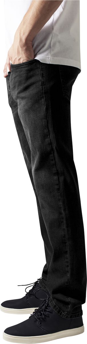 Ανδρικό Παντελόνι Stretch Denim Tb1437-00709 Urban Classics Black Washed ανδρικά Παντελόνια Simple Wear