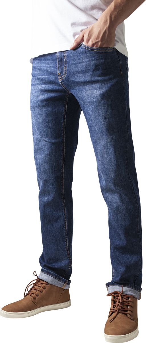 Παντελόνι Stretch Denim TB1437 Urban Classics Dark Blue Darkblue