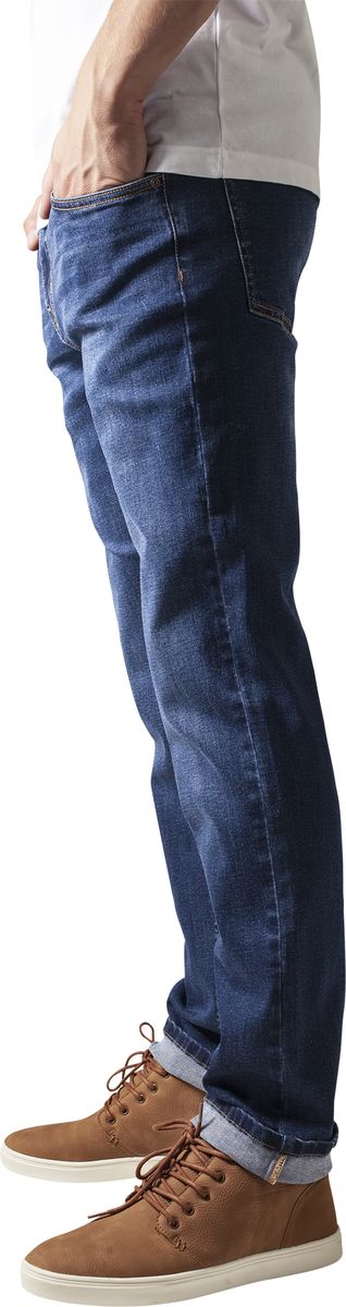 Παντελόνι Stretch Denim Tb1437 Urban Classics Dark Blue Darkblue ανδρικά Παντελόνια Simple Wear