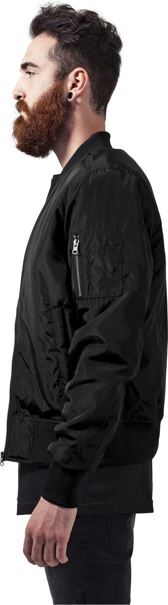 Ανδρικό Μπουφάν Bomber Tb1446 Urban Classics Black Blk ανδρικά Simple Wear