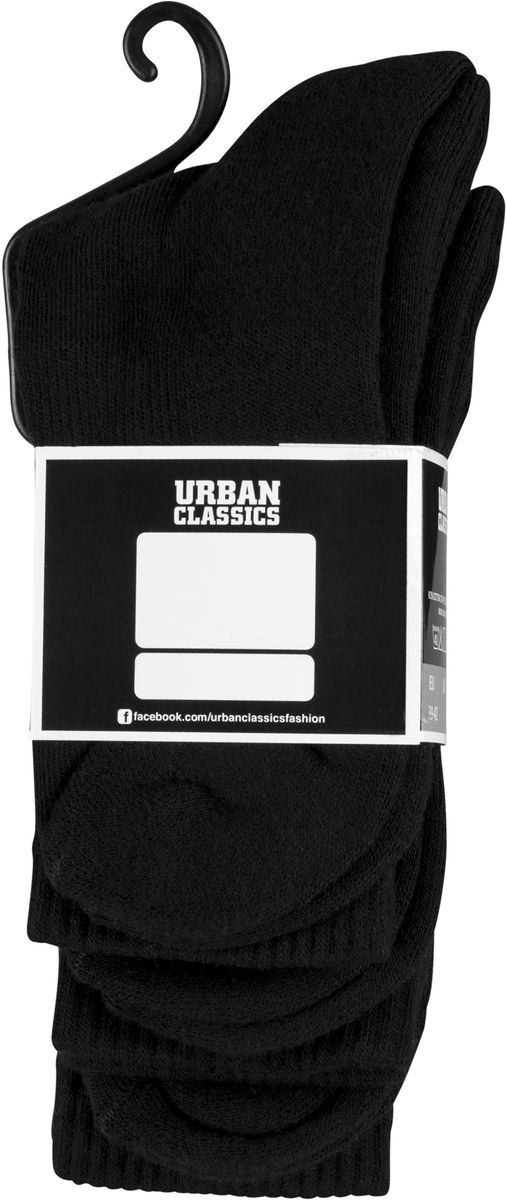 Αθλητικές Κάλτσες 3-Pack Tb1471 Urban Classics Black ανδρικά Simple Wear