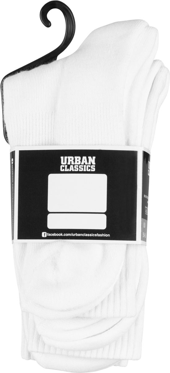 Κάλτσες Sport 3-Pack Tb1471-00220 Urban Classics White ανδρικά Simple Wear