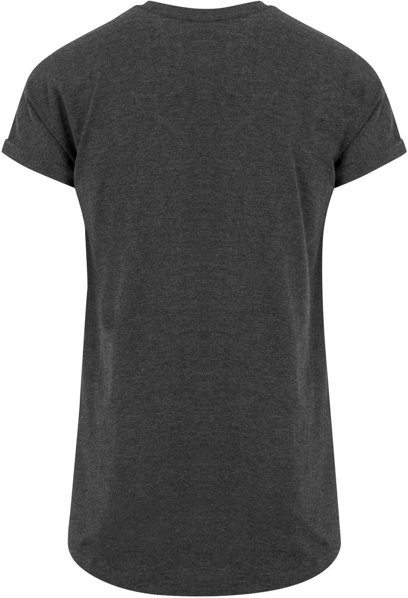 T-Shirt Long Shaped Turnup Tb1561 Urban Classics Charcoal ανδρικά Basic T-Shirts Simple Wear Μπλουζάκια κοντομάνικα