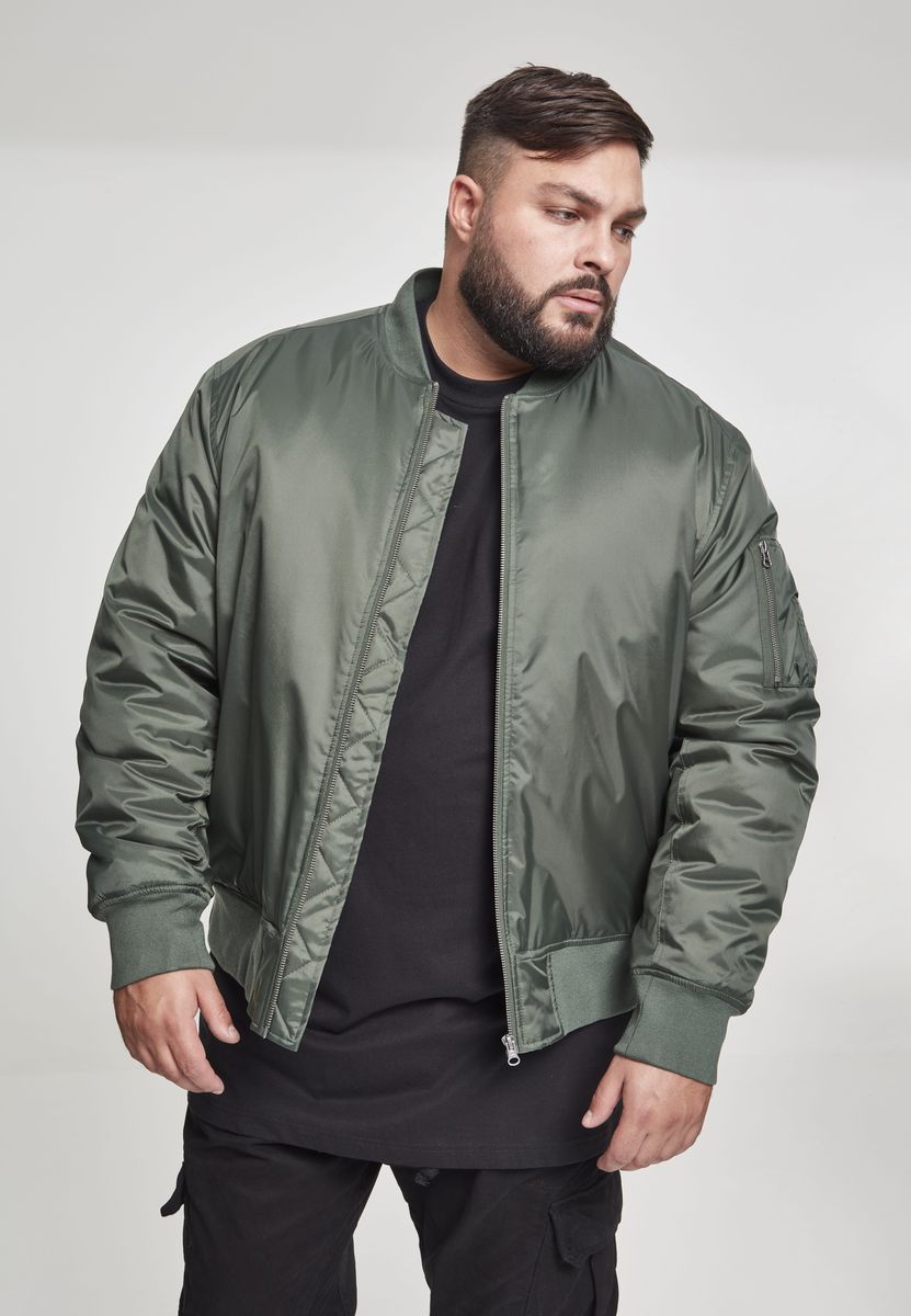 Ανδρικό Μπουφάν Bomber Tb861 Urban Classics Olive ανδρικά Simple Wear