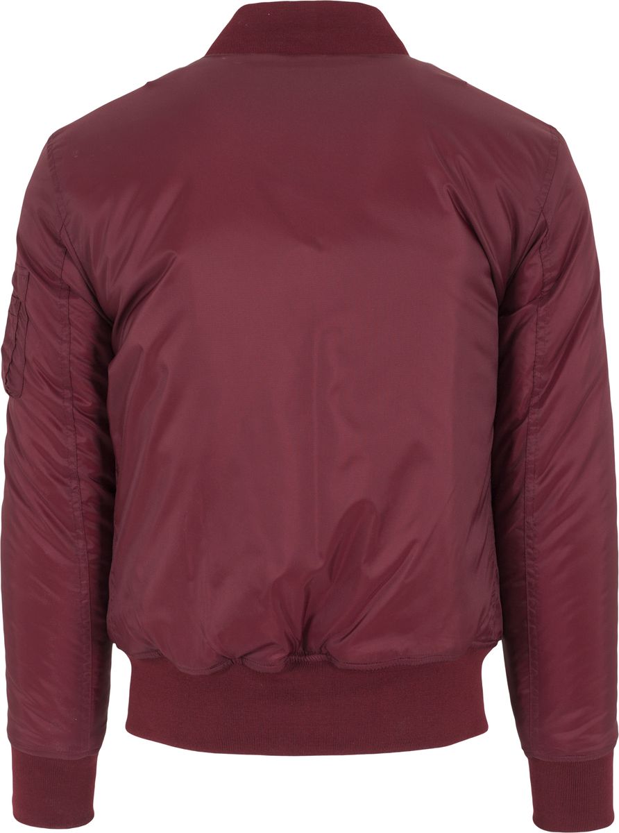 Ανδρικό Μπουφάν Bomber Tb861 Urban Classics Burgundy ανδρικά Simple Wear