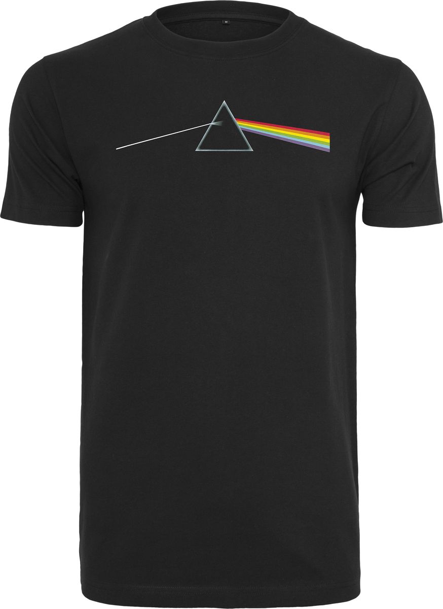 Ανδρικό T-Shirt Pink Floyd Dark Side Of The Moon Merchcode Mt453 Black ανδρικά Basic T-Shirts Simple Wear Μπλουζάκια κοντομάνικα