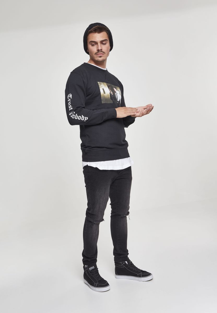Ανδρικό Φούτερ Tupac Trust Nobody Mister Tee Mt721 Black Outlet ανδρικά Simple Wear