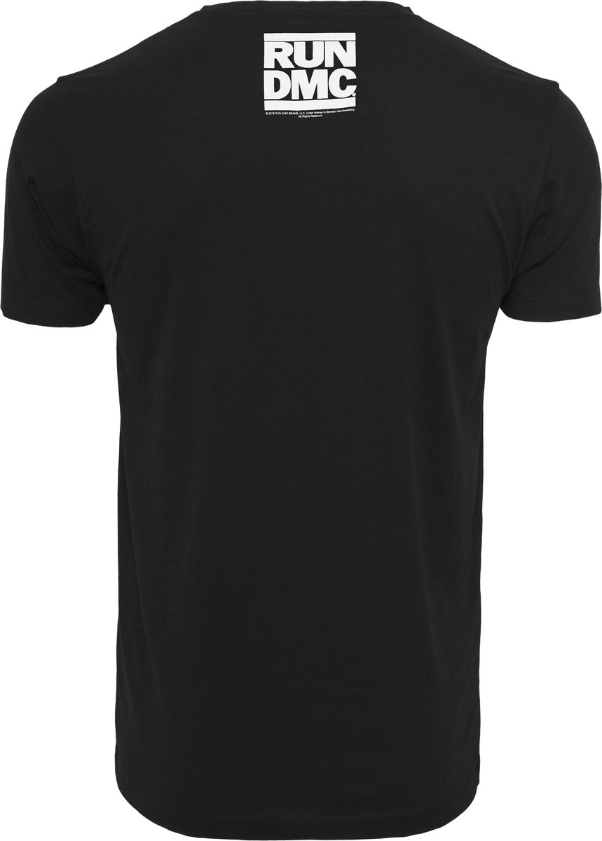 T-Shirt Run Dmc Logo Mister Tee Mt252-00007 Black ανδρικά Basic T-Shirts Simple Wear Μπλουζάκια κοντομάνικα