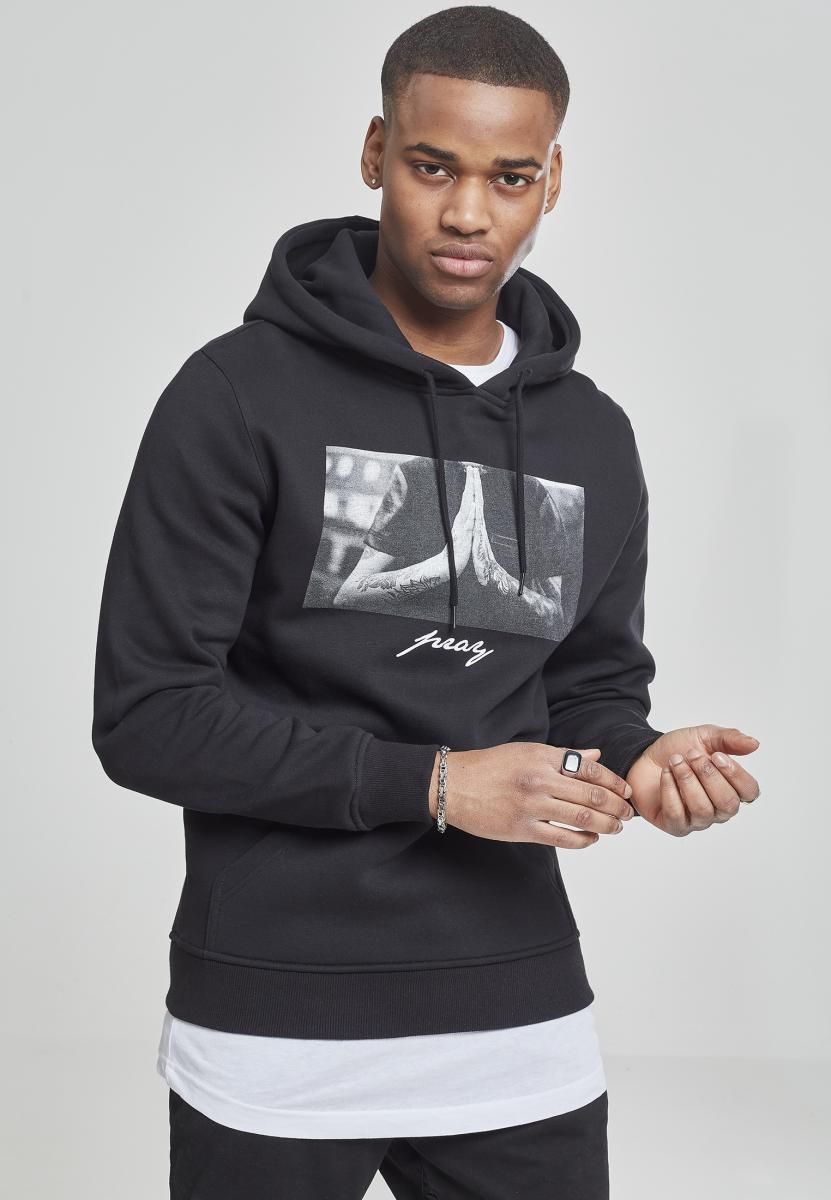 Hoodie Pray Mister Tee MT275 Black