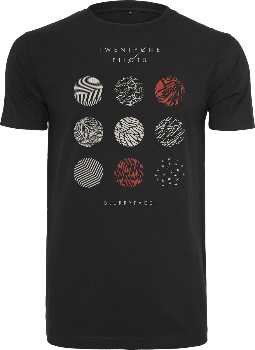 T-Shirt Twenty One Pilots Circles Merchcode MT426 Black