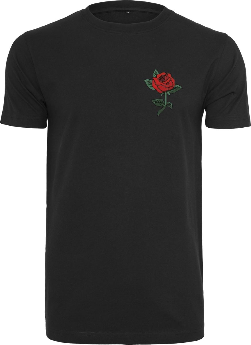 T-Shirt Rose Mister Tee Mt557 Black ανδρικά Basic T-Shirts Simple Wear Μπλουζάκια κοντομάνικα