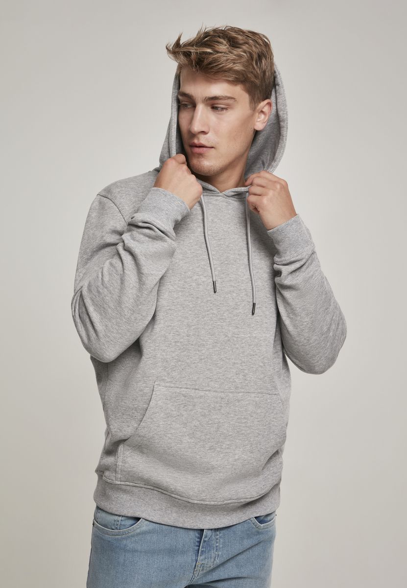 Φούτερ Hoodie Tb1592 Urban Classics Grey Outlet ανδρικά Simple Wear