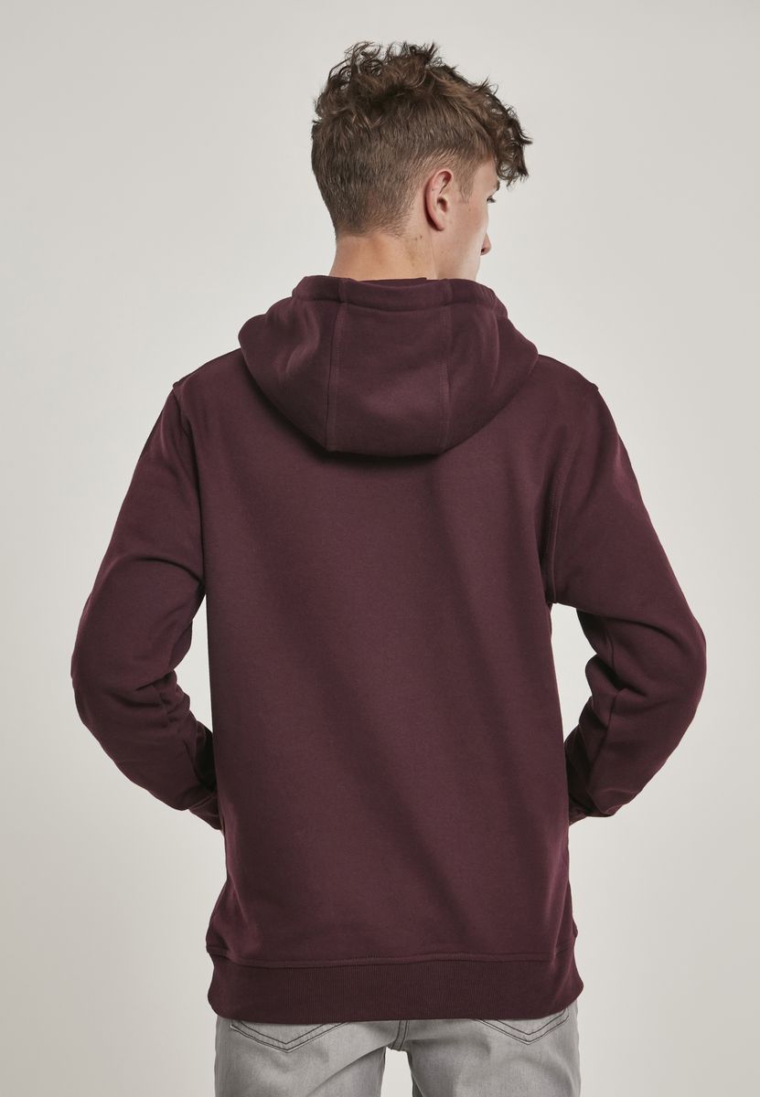 Basic Hoodie Φούτερ Urban Classics Tb1592 Redwine ανδρικά Simple Wear