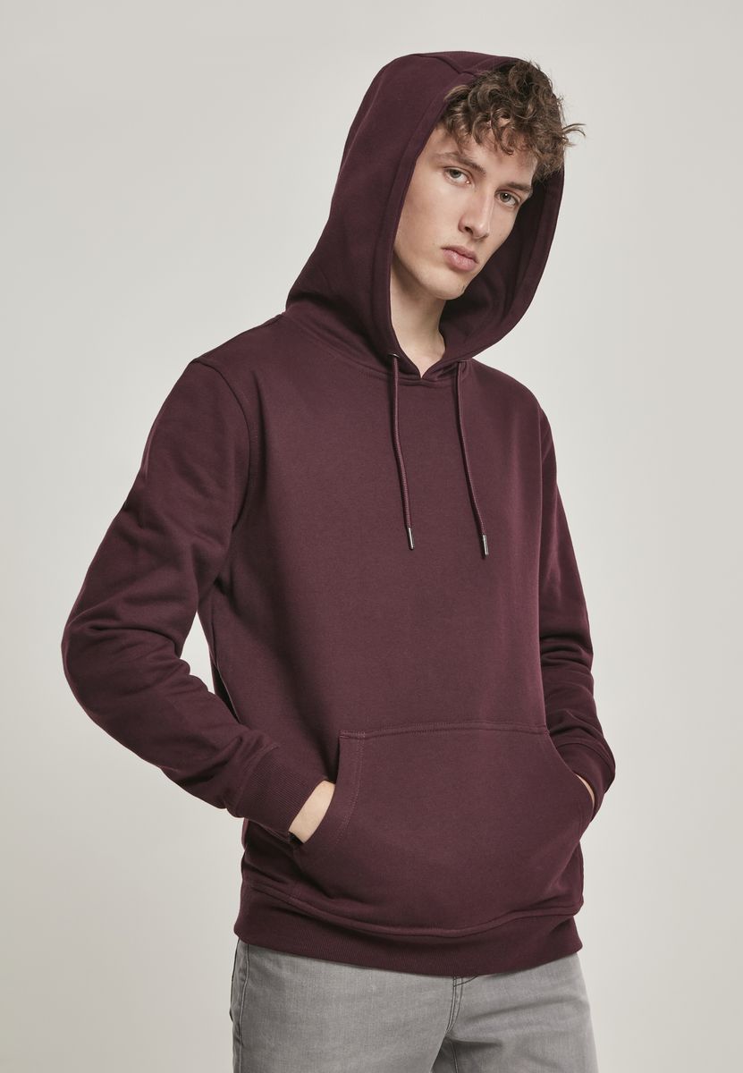 Basic Hoodie Φούτερ Urban Classics Tb1592 Redwine ανδρικά Simple Wear