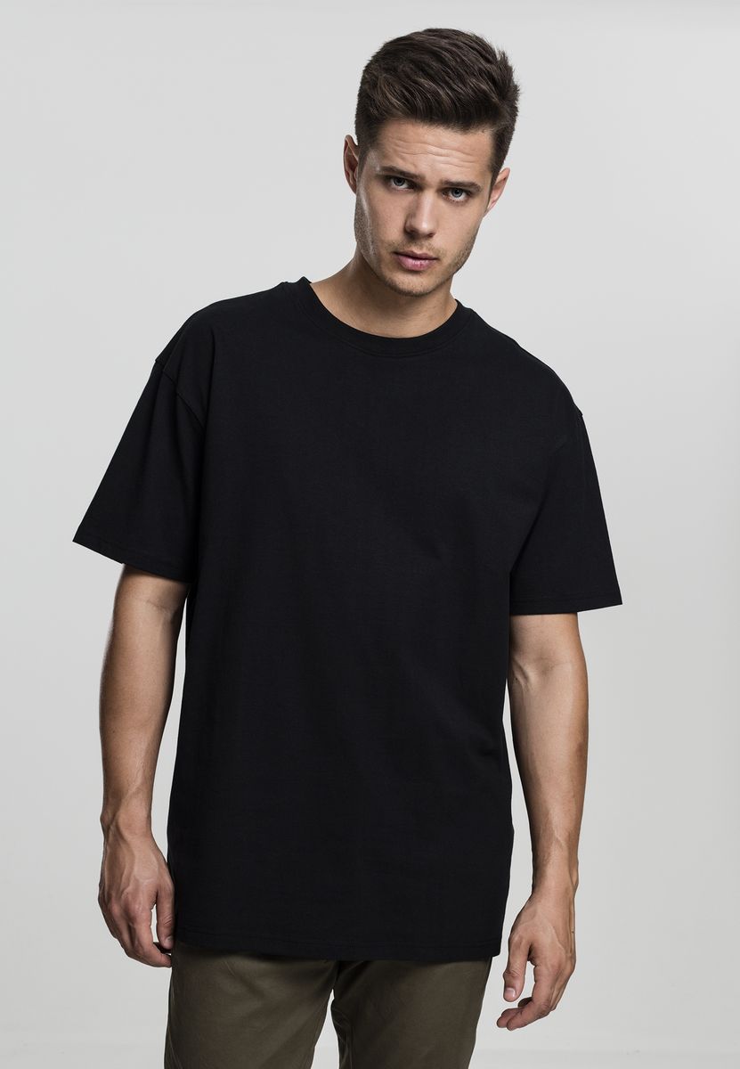 Oversized T-Shirt Tb1778 Urban Classics Heavy Cotton Black Outlet ανδρικά Simple Wear Μπλουζάκια κοντομάνικα