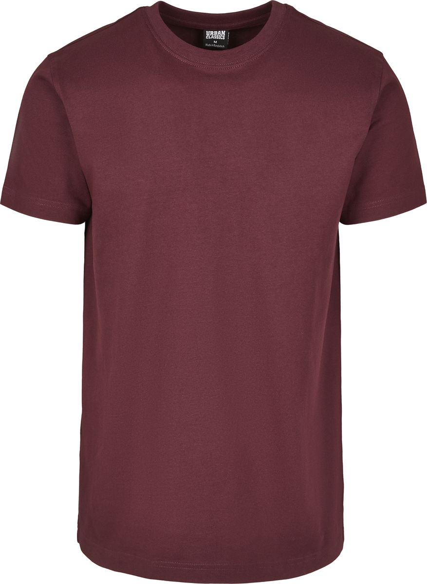 Basic T-Shirt Tb2684 Urban Classics Redwine ανδρικά T-Shirts Simple Wear Μπλουζάκια κοντομάνικα