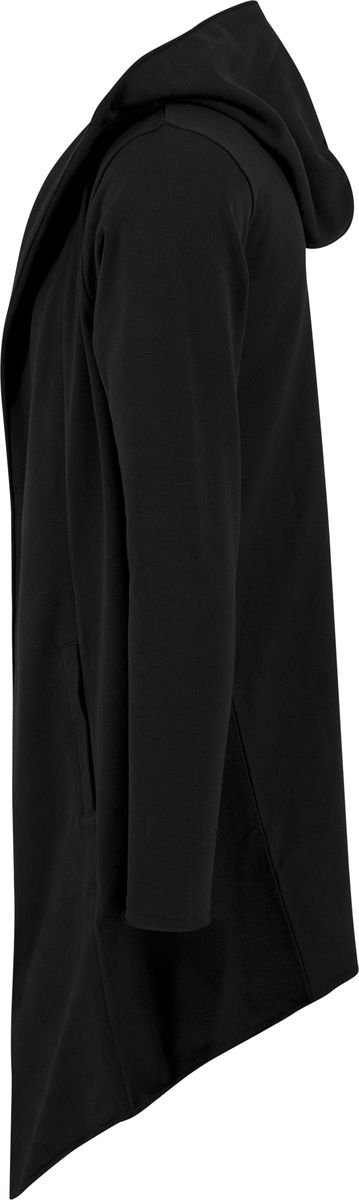 Ανδρική Ζακέτα Long Hoodie Open Edge Tb1389 Urban Classics Μαύρο ανδρικά Φούτερ Simple Wear