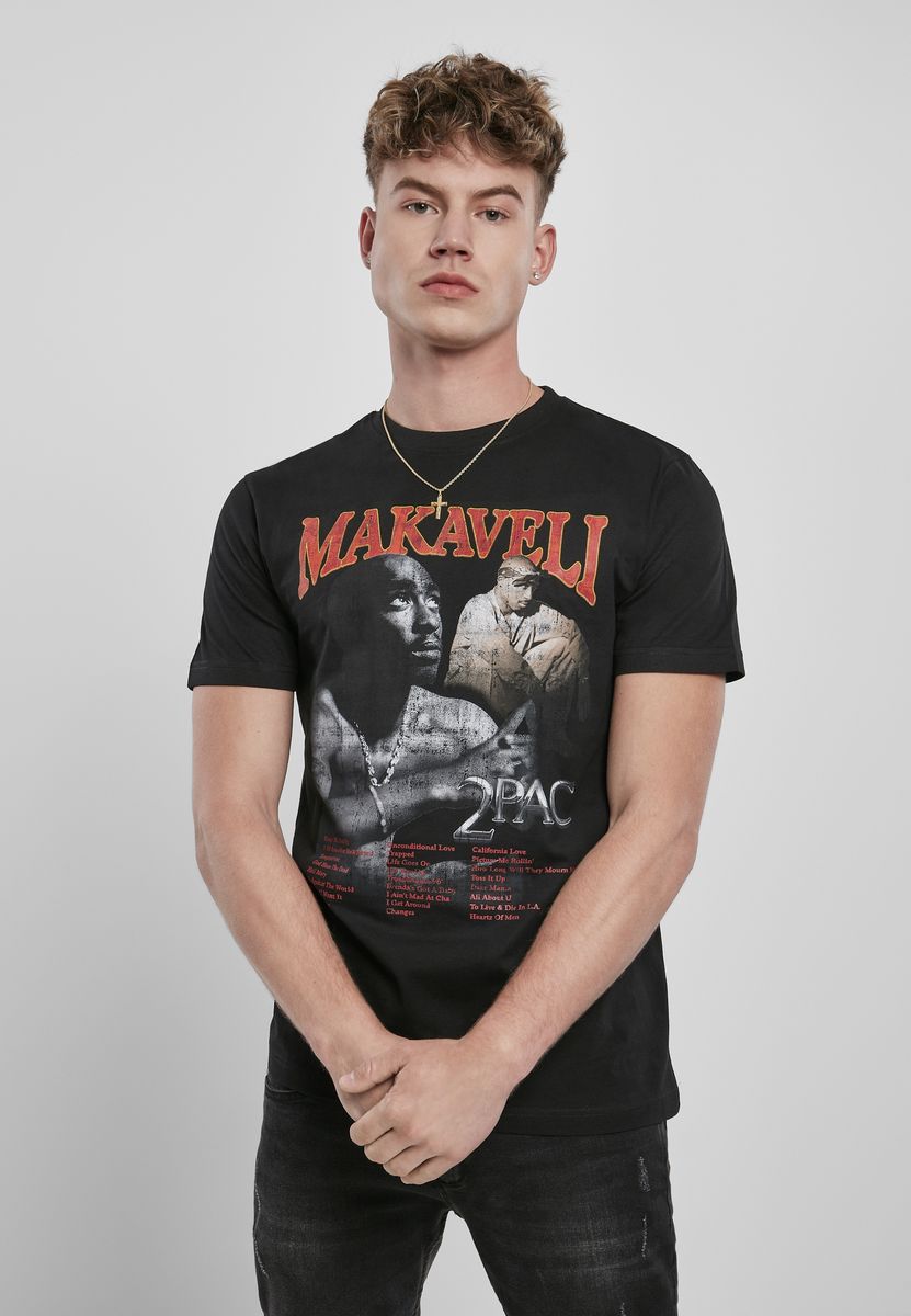 T-Shirt Tupac Makaveli Tee Mister Tee MT1318 Black