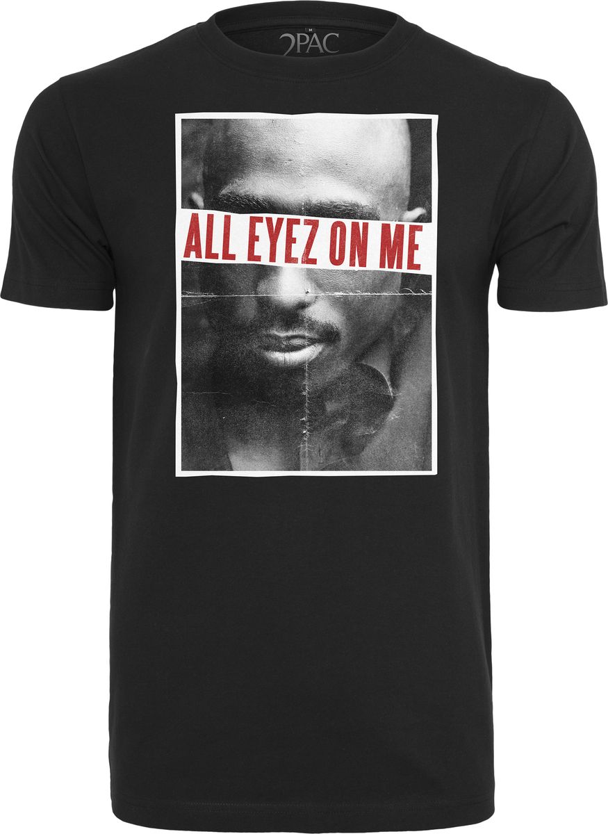 T-Shirt 2Pac All Eyez On Me Tee Mister Mt314 Black Outlet ανδρικά Simple Wear Μπλουζάκια κοντομάνικα
