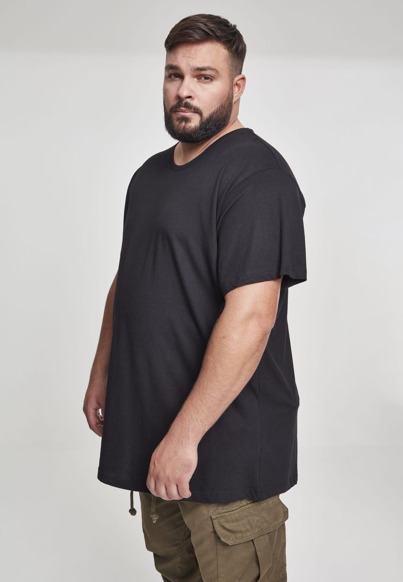 Ανδρικό T-Shirt Long Tee Tb638 Urban Classics Black ανδρικά Basic T-Shirts Simple Wear Μπλουζάκια κοντομάνικα