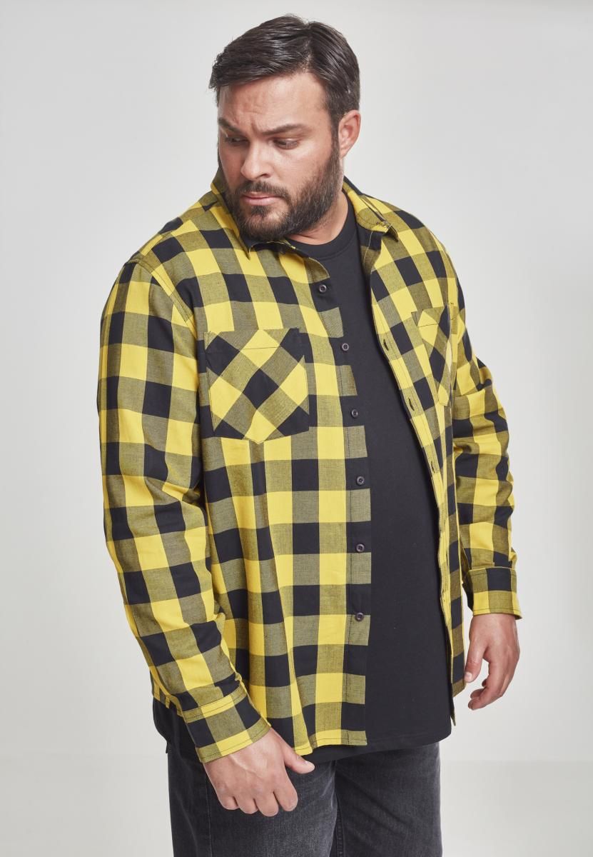 Πουκάμισο TB297-01432 Urban Classics Black/Honey Μαύρο