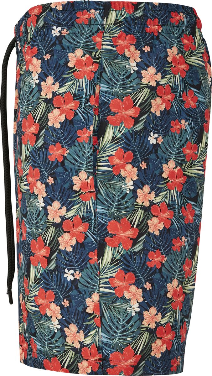 Μαγιό Tb2679 Urban Classics Patternswim Black White Tropical ανδρικά Simple Wear