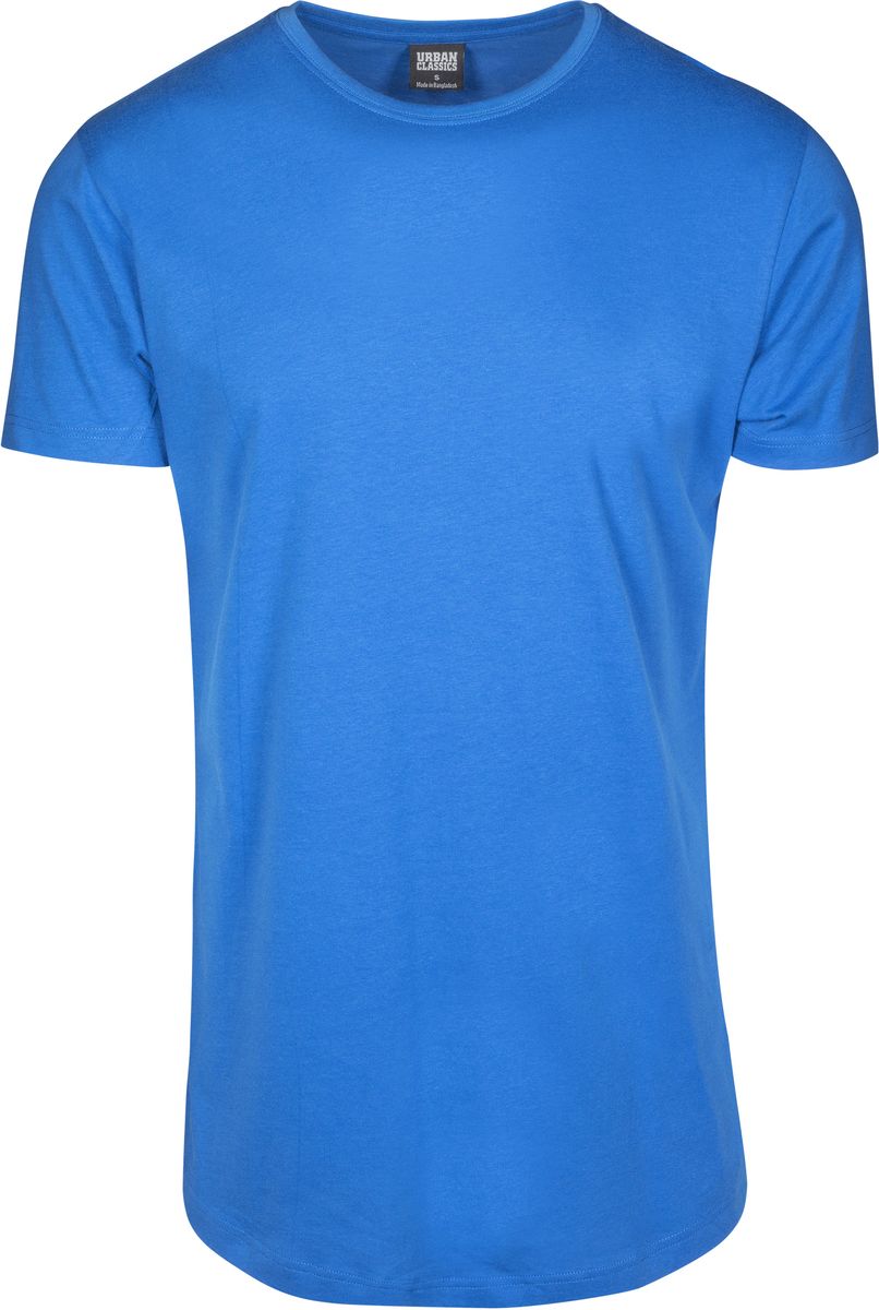 Ανδρικό T-Shirt Long Tee Tb638 Urban Classics Bright Blue ανδρικά Basic T-Shirts Simple Wear Μπλουζάκια κοντομάνικα