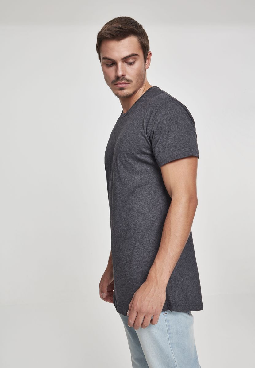 Ανδρικό T-Shirt Long Tee Tb638 Urban Classics Charcoal ανδρικά Basic T-Shirts Simple Wear Μπλουζάκια κοντομάνικα