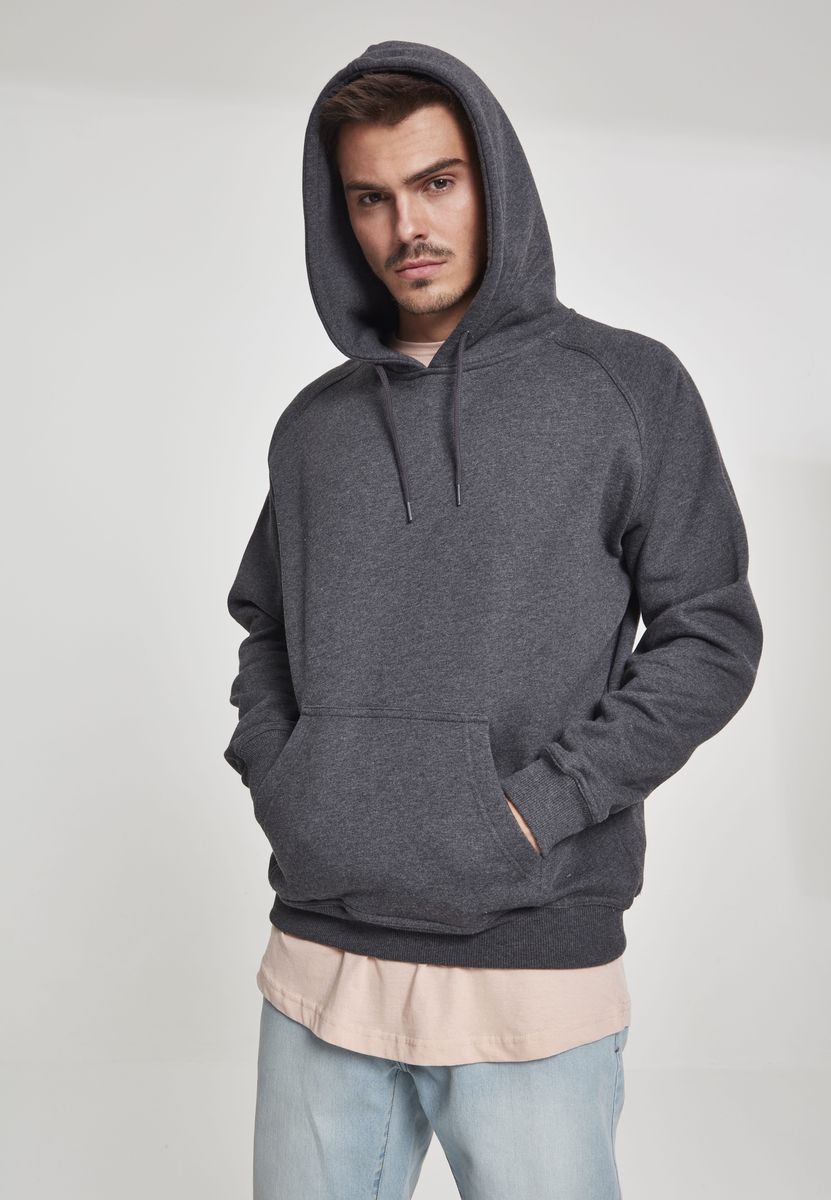 Blank Hoodie Φούτερ Urban Classics Tb014 Charcoal Outlet ανδρικά Simple Wear