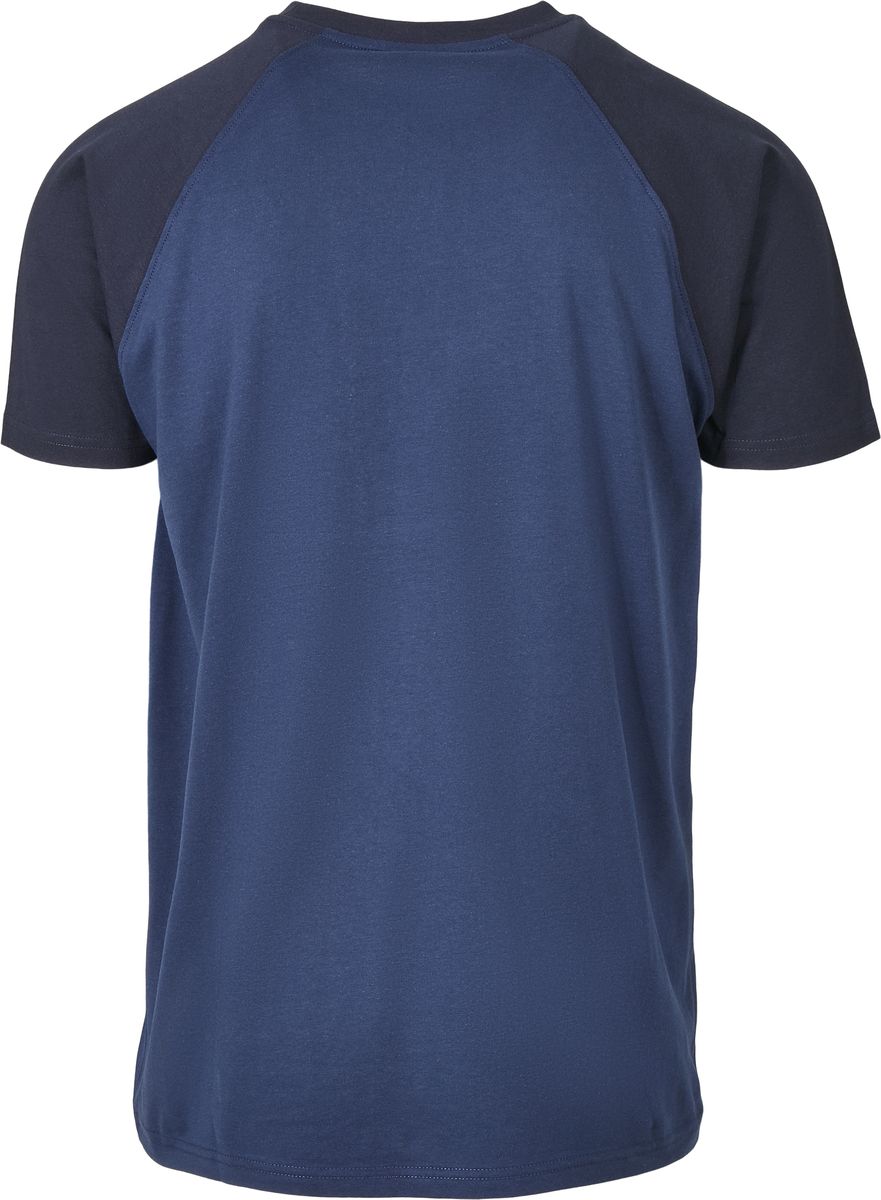 T-Shirt Tb639 Urban Classics Raglan Contrast Tee Dark Blue Midnight Navy ανδρικά Basic T-Shirts Simple Wear Μπλουζάκια κοντομάνικα