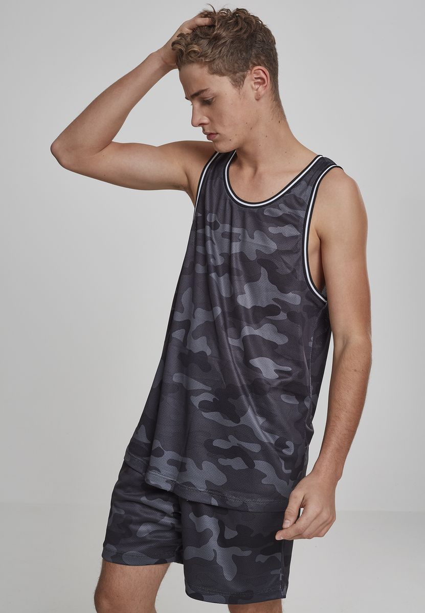 Αμάνικο Tanktop Mesh TB2065 Urban Classics Dark Camo Παραλλαγής