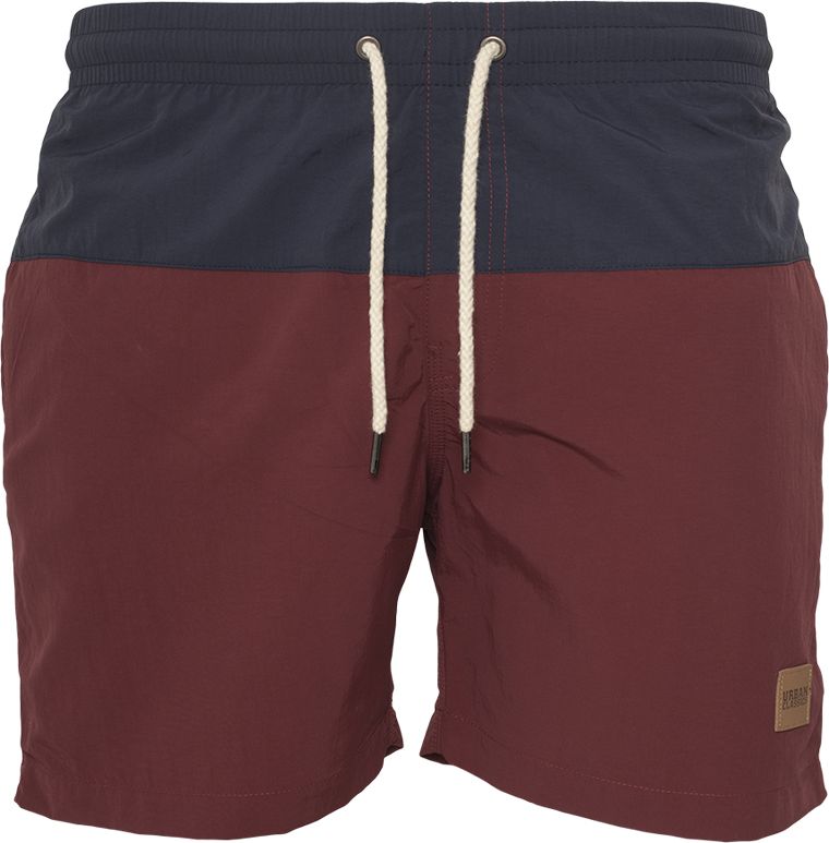 Μαγιό Σορτς Tb1026 Urban Classics Navy Burgundy ανδρικά Simple Wear