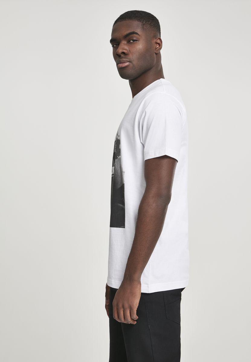 T-Shirt 2Pac Fck The World Tee Mister Mt315-00220 White Outlet ανδρικά Simple Wear Μπλουζάκια κοντομάνικα