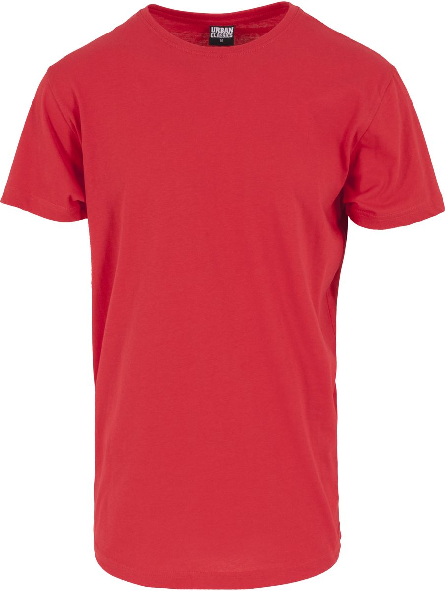 Ανδρικό T-Shirt Long Tee Tb638 Urban Classics Fire Red ανδρικά Basic T-Shirts Simple Wear Μπλουζάκια κοντομάνικα