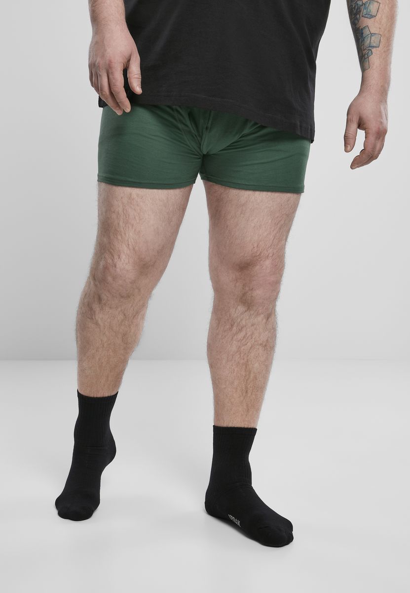 Ανδρικά Μποξεράκια (3 Pack) Tb3708 Urban Classics Grey Dark Green Black Γκρι Πράσινο ανδρικά Εσώρουχα Simple Wear