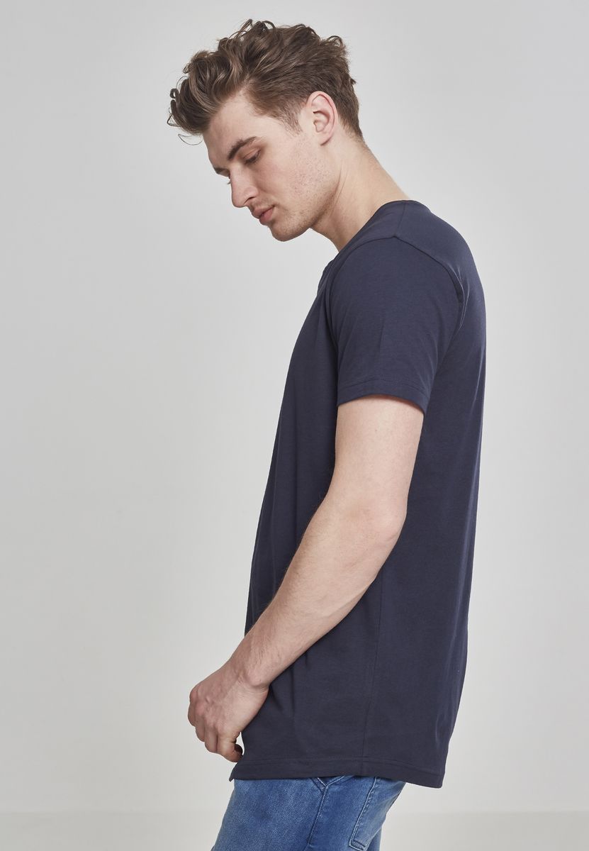 Ανδρικό T-Shirt Long Tee Tb638 Urban Classics Navy ανδρικά Basic T-Shirts Simple Wear Μπλουζάκια κοντομάνικα