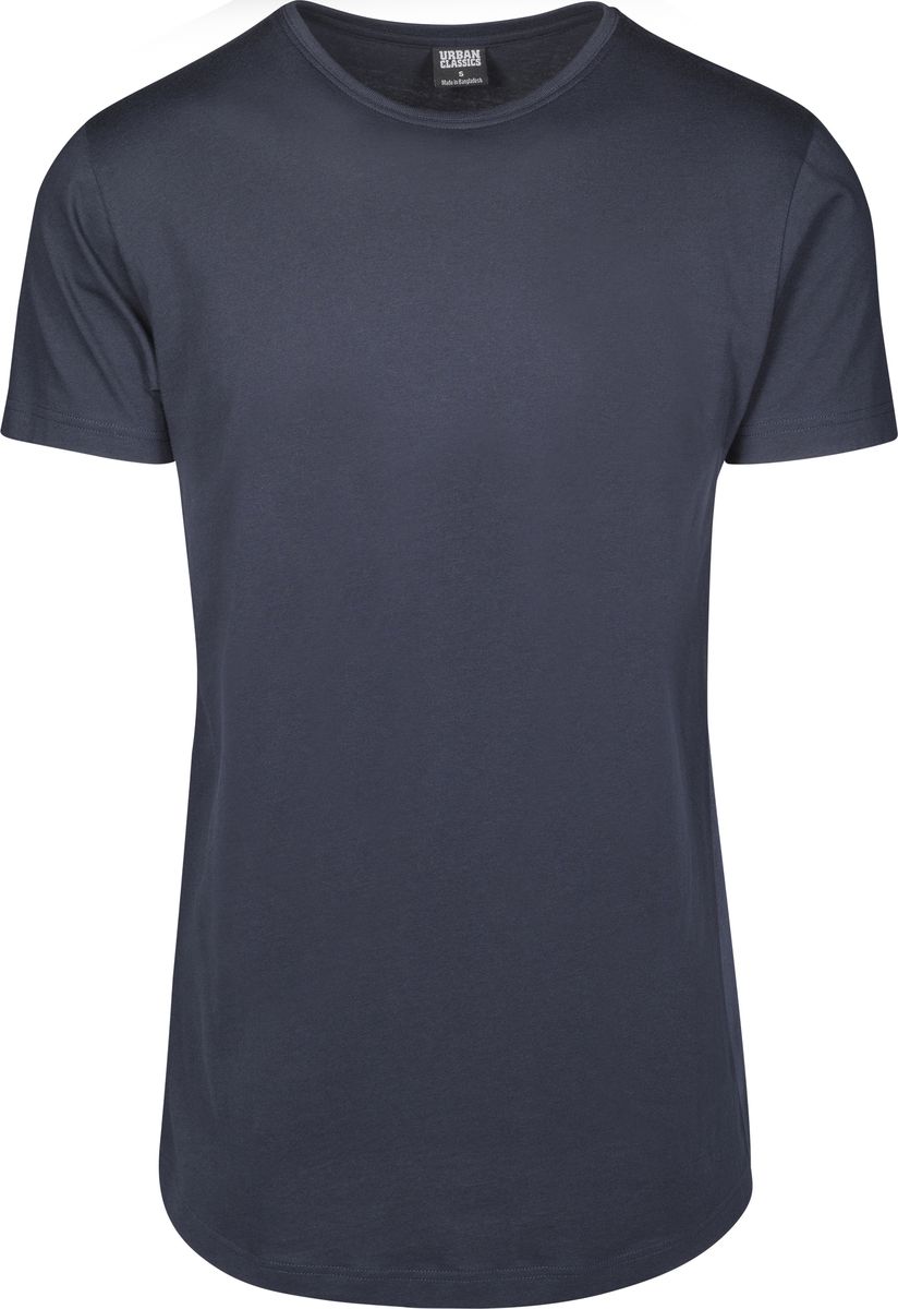 Ανδρικό T-Shirt Long Tee Tb638 Urban Classics Navy ανδρικά Basic T-Shirts Simple Wear Μπλουζάκια κοντομάνικα