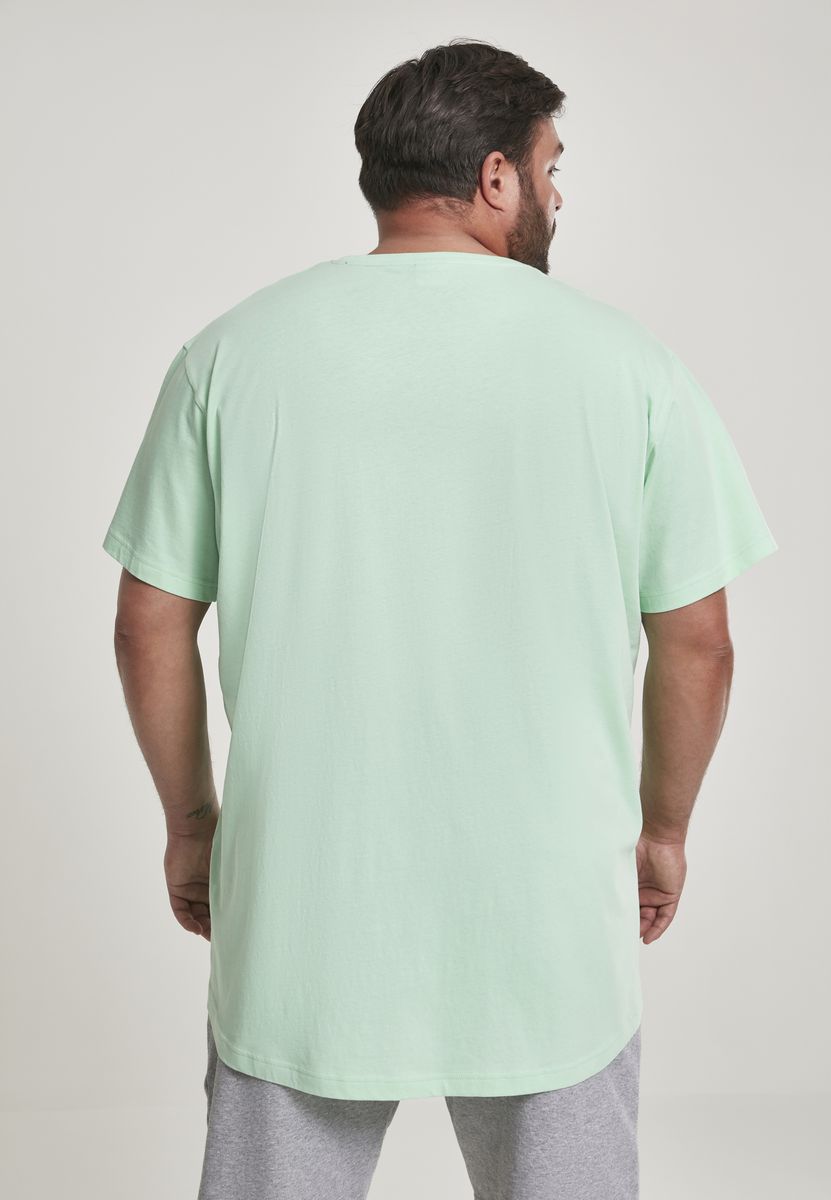 Ανδρικό T-Shirt Long Tee Tb638 Urban Classics Neo Mint ανδρικά Basic T-Shirts Simple Wear Μπλουζάκια κοντομάνικα