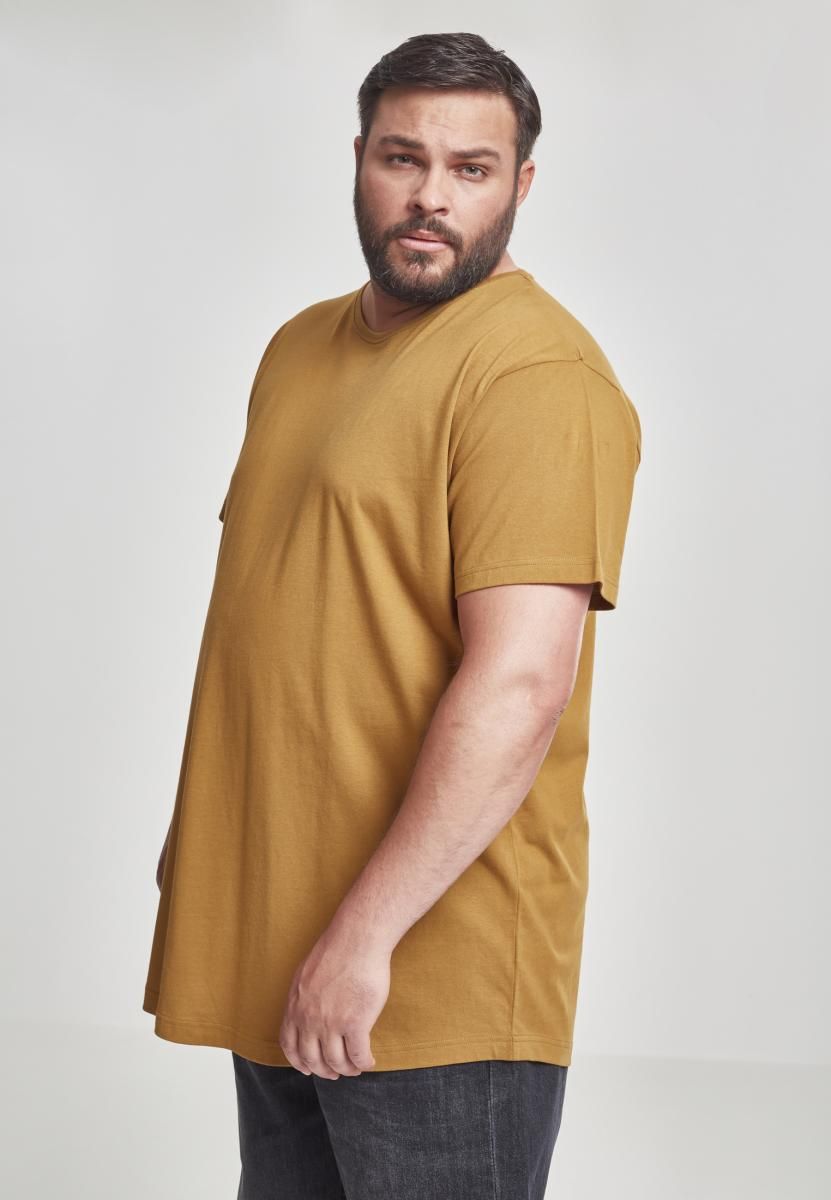 Ανδρικό T-Shirt Long Tee Tb638 Urban Classics Nut ανδρικά Basic T-Shirts Simple Wear Μπλουζάκια κοντομάνικα