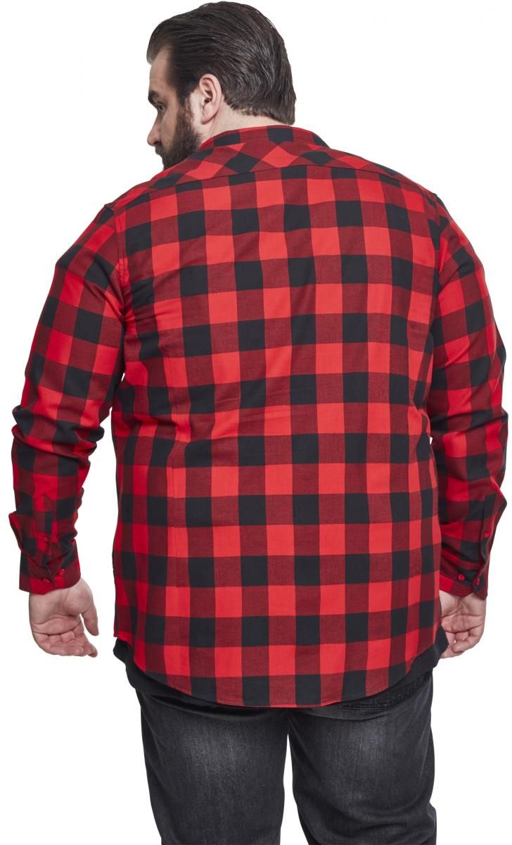Πουκάμισο Tb297 Urban Classics Black Red Μαύρο Κόκκινο Outlet ανδρικά Simple Wear