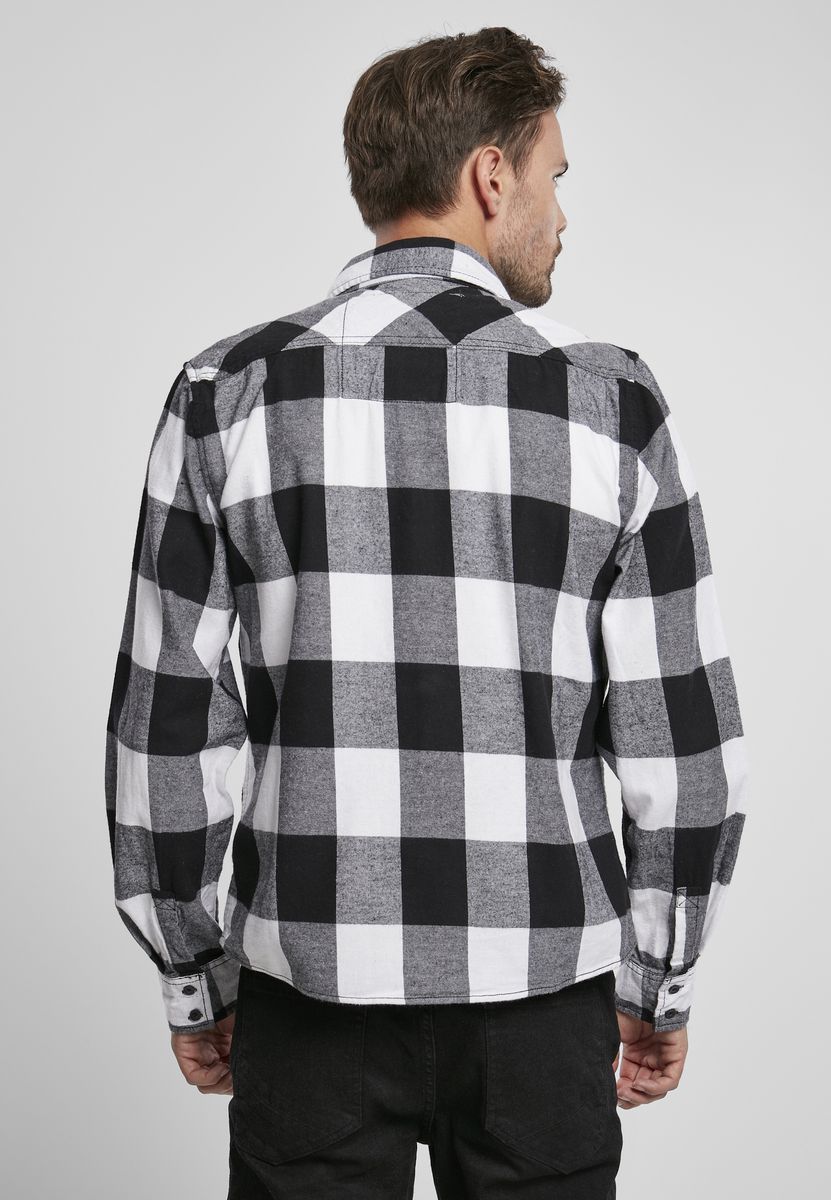 ΑΝΔΡΙΚΑ Πουκάμισα Checked Shirt Brandit BD4002 White/Black