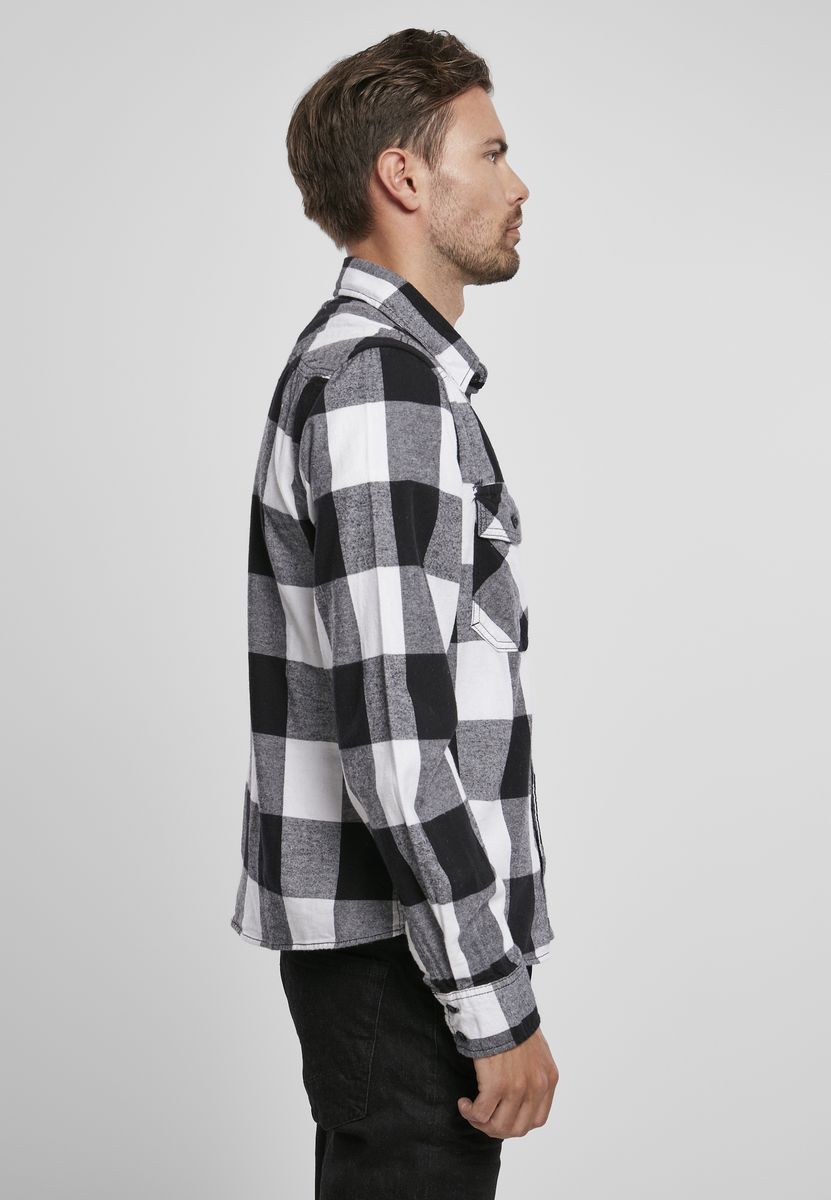 ΑΝΔΡΙΚΑ Πουκάμισα Checked Shirt Brandit BD4002 White/Black