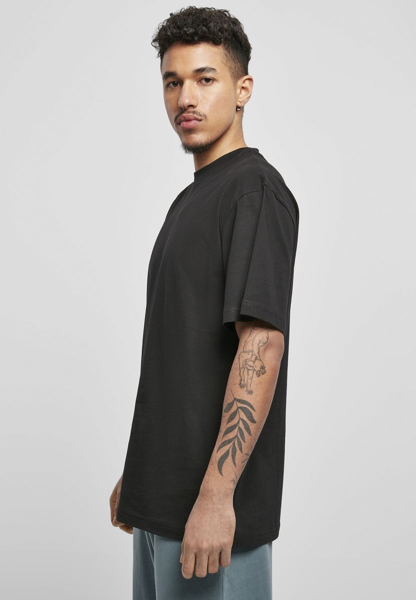 Ανδρικό T-Shirt Organic Tall Tee Tb4451 Urban Classics Black ανδρικά Basic T-Shirts Simple Wear Μπλουζάκια κοντομάνικα