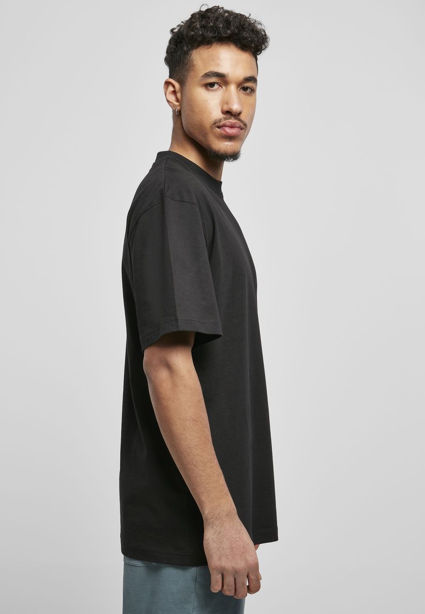 Ανδρικό T-Shirt Organic Tall Tee Tb4451 Urban Classics Black ανδρικά Basic T-Shirts Simple Wear Μπλουζάκια κοντομάνικα